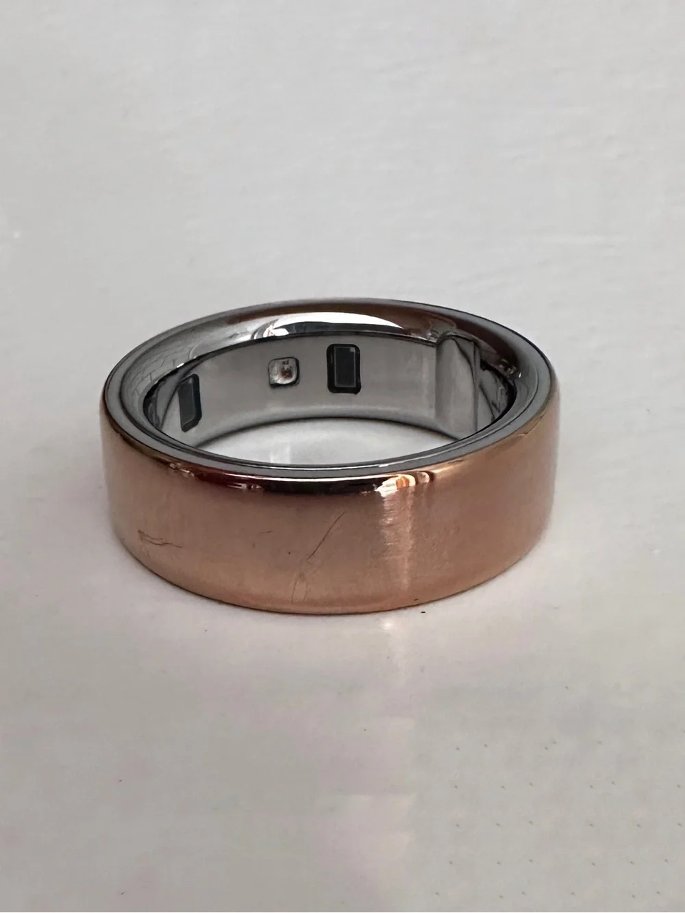 Oura Rose Copper Smart Ring with Polished Inner Band